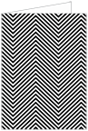 Zig Zag Black & White Landscape Card 3 1/2 x 5 - 25/Pk