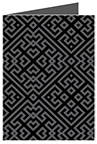 Maze Noir Landscape Card 3 1/2 x 5 - 25/Pk