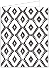 Rhombus Black Landscape Card 4 1/4 x 5 1/2 - 25/Pk