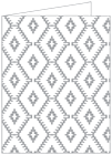 Rhombus Grey Landscape Card 4 1/4 x 5 1/2 - 25/Pk