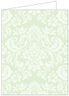 Floral Green Tea Landscape Card 4 1/4 x 5 1/2 - 25/Pk