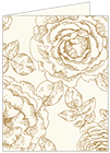 Rose Antique Gold Landscape Card 4 1/4 x 5 1/2 - 25/Pk