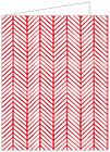 Oblique Red Landscape Card 4 1/4 x 5 1/2 - 25/Pk