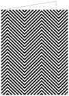 Zig Zag Black & White Landscape Card 4 1/4 x 5 1/2 - 25/Pk