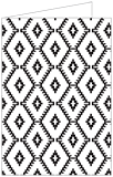 Rhombus Black Landscape Card 4 1/2 x 6 1/4 - 25/Pk