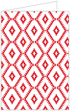 Rhombus Red Landscape Card 4 1/2 x 6 1/4 - 25/Pk