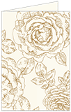 Rose Antique Gold Landscape Card 4 1/2 x 6 1/4 - 25/Pk