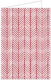 Oblique Red Landscape Card 4 1/2 x 6 1/4 - 25/Pk