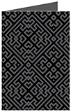Maze Noir Landscape Card 4 1/2 x 6 1/4 - 25/Pk