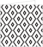 Rhombus Black Landscape Card 5 3/4 x 5 3/4 - 25/Pk