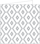Rhombus Grey Landscape Card 5 3/4 x 5 3/4 - 25/Pk