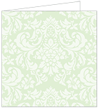 Floral Green Tea Landscape Card 5 3/4 x 5 3/4 - 25/Pk