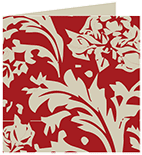 Renaissance Red Landscape Card 5 3/4 x 5 3/4 - 25/Pk
