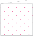 Polkadot Pink Landscape Card 5 3/4 x 5 3/4 - 25/Pk