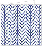 Oblique Sapphire Landscape Card 5 3/4 x 5 3/4 - 25/Pk