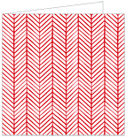 Oblique Red Landscape Card 5 3/4 x 5 3/4 - 25/Pk