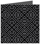 Maze Noir Landscape Card 5 3/4 x 5 3/4 - 25/Pk
