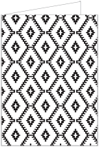 Rhombus Black Landscape Card 5 x 7 - 25/Pk