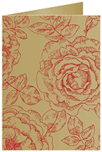 Rose Hena Landscape Card 5 x 7 - 25/Pk