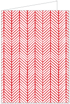 Oblique Red Landscape Card 5 x 7 - 25/Pk
