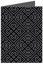 Maze Noir Landscape Card 5 x 7 - 25/Pk