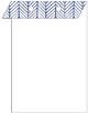 Oblique Sapphire Layer Invitation Cover (5 3/8 x 7 3/4) - 25/Pk