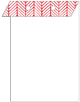 Oblique Red Layer Invitation Cover (5 3/8 x 7 3/4) - 25/Pk