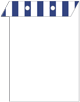 Lineation Sapphire Layer Invitation Cover (5 3/8 x 7 3/4) - 25/Pk