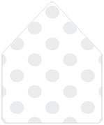 Metallic Silver Foil Polka Dot A7 Envelope Liner (for A7 envelopes) - 25/Pk