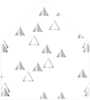 Pyramids Silver Foil A9 Envelope Liner