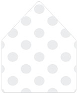 Metallic Silver Foil Polka Dot Outer #7 Envelope Liner (for Outer #7 envelopes) - 25/Pk