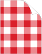 Gingham Red Text 8 1/2 x 11 - 25/Pk