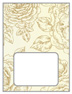 Rose Antique Gold Place Card 3 x 4 - 25/Pk