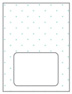 Polkadot Baby Blue Place Card 3 x 4 - 25/Pk