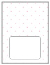 Polkadot Pink Place Card 3 x 4 - 25/Pk
