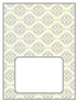 Rococo Grey Place Card 3 x 4 - 25/Pk