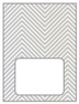 Zig Zag Grey Place Card 3 x 4 - 25/Pk
