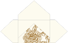 Rose Antique Gold Pochette Style A4 (5 1/8 x 7 1/8) - 10/Pk