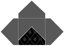 Indonesia Black Pochette Style A5 (5 1/2 x 5 1/2) - 10/Pk