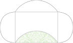 Floral Green Tea Pochette Style B3 (5 1/8 x 7 1/8) - 10/Pk