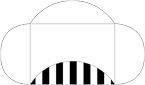 Lineation Black Pochette Style B3 (5 1/8 x 7 1/8) - 10/Pk