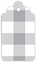 Gingham Grey Style B Tag (2 1/2 x 4 1/2) 10/Pk