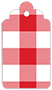 Gingham Red Style B Tag (2 1/2 x 4 1/2) 10/Pk