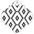 Rhombus Black Style D Tag (2 1/2 x 2 1/2) - 10/Pk