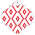 Rhombus Red Style D Tag (2 1/2 x 2 1/2) - 10/Pk