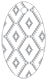 Rhombus Grey Style E Tag (2 x 3 1/2) 10/Pk