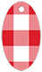 Gingham Red Style E Tag (2 x 3 1/2) 10/Pk
