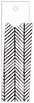 Oblique Black Style H Tag (1 1/4 x 5 3/4 folded) 10/Pk