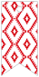 Rhombus Red Style K Tag (2 x 4) 10/Pk