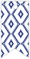 Rhombus Sapphire Style K Tag (2 x 4) 10/Pk